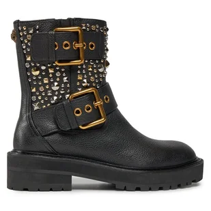 Botki Kurt Geiger 225-Hackney Biker Boot 546505109 Czarny - Botki damskie - miniaturka - grafika 1