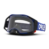 Gogle i okulary motocyklowe - Gogle Cross Oakley Airbrake M Niebieski - miniaturka - grafika 1