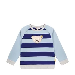 Steiff Bluza chłopięca w paski, Cashmere Blue, 104 - Bluzy dla chłopców - miniaturka - grafika 1