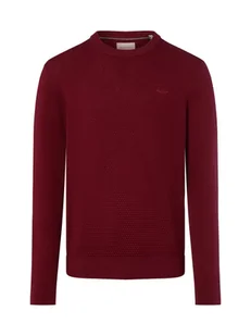 Gant Męski sweter z dzianiny Mężczyźni Bawełna czerwony wypukły wzór tkaniny, M - Swetry męskie - miniaturka - grafika 1