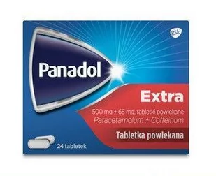 GlaxoSmithKline Panadol Extra 500mg 24 szt. - Przeziębienie i grypa - miniaturka - grafika 1