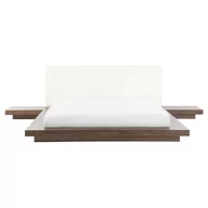 Łóżka - Beliani Łóżko kolor drewna 160 x 200 cm ZEN - miniaturka - grafika 1