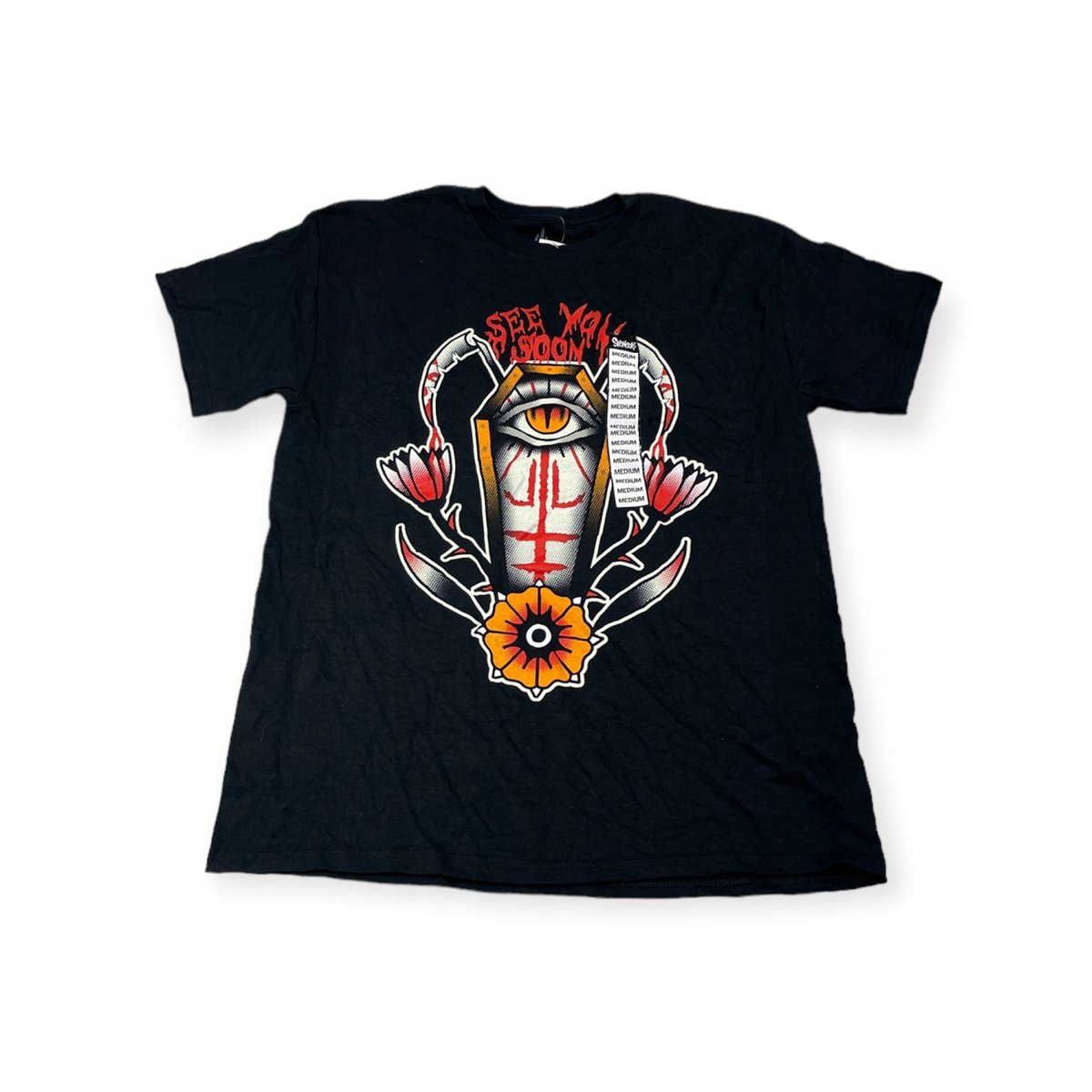 Koszulka T-shirt męski okrągły dekolt SPENCER'S nadruk M