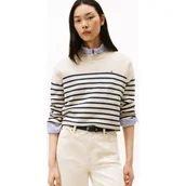 Swetry damskie - Tommy Hilfiger Wełniany sweter | Relaxed fit - miniaturka - grafika 1