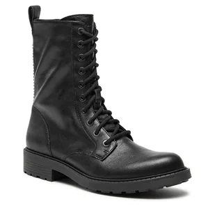 Trapery Clarks Orinoco2 Style 261636234 Black Leather - Botki damskie - miniaturka - grafika 1