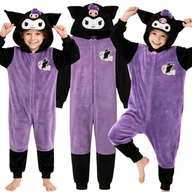 Moda i Uroda OUTLET - STRÓJ PRZEBRANIE KUROMI KOMBINEZON KIGURUMI ONESIE NA HALLOWEEN 134 140 CM - miniaturka - grafika 1