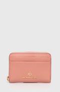 Portfele - MICHAEL Michael Kors portfel skórzany damski kolor różowy - miniaturka - grafika 1
