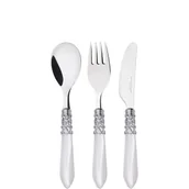 Sztućce dla dzieci - Melodia - zestaw sztućców dla dziecka - biały 07-S60231M - miniaturka - grafika 1