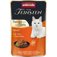 Mokra karma dla kotów - Animonda vom Feinsten vom Feinsten Cat Adult Kaczka + filet z indyka saszetka 85g - miniaturka - grafika 1