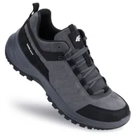 Buty trekkingowe męskie - BUTY TREKKINGOWE męskie SPORTOWE 4F sneakersy SKÓRZANE COOLMAX OBML260 41 - miniaturka - grafika 1