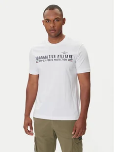 Aeronautica Militare T-Shirt 252TS1942UJ00538 Biały Regular Fit - Koszulki męskie - miniaturka - grafika 1