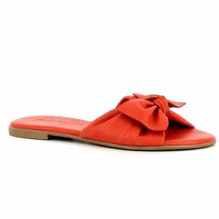 Czerwone klapki damskie CARINII - Carinii - Klapki i japonki damskie - miniaturka - grafika 1