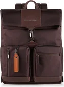 Plecaki - Piquadro CA4533BR/TM Plecak brązowy Skóra, nylon, poliester - miniaturka - grafika 1