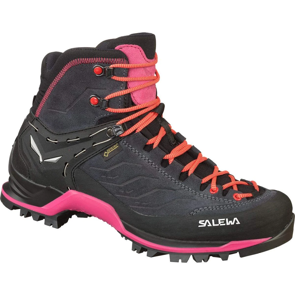 Salewa Ws Mountain Trainer Mid Gore-tex Buty trekkingowe i trekkingowe Kobiety , Asphalt/Sangria , 42 EU