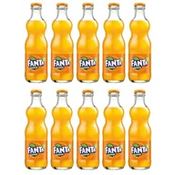 Napoje gazowane - Fanta Napój Gazowany Pomarańczowy 10x250ml w Szklanych Butelkach - Orzeźwienie z Cytrusową Świeżością - miniaturka - grafika 1