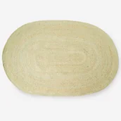 Dywany - Owalny dywan jutowy zielony 120x180 cm Ręcznie wykonany i wytrzymały - miniaturka - grafika 1