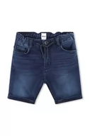 Spodnie i spodenki dla chłopców - BOSS szorty jeansowe dziecięce kolor niebieski - Boss - miniaturka - grafika 1
