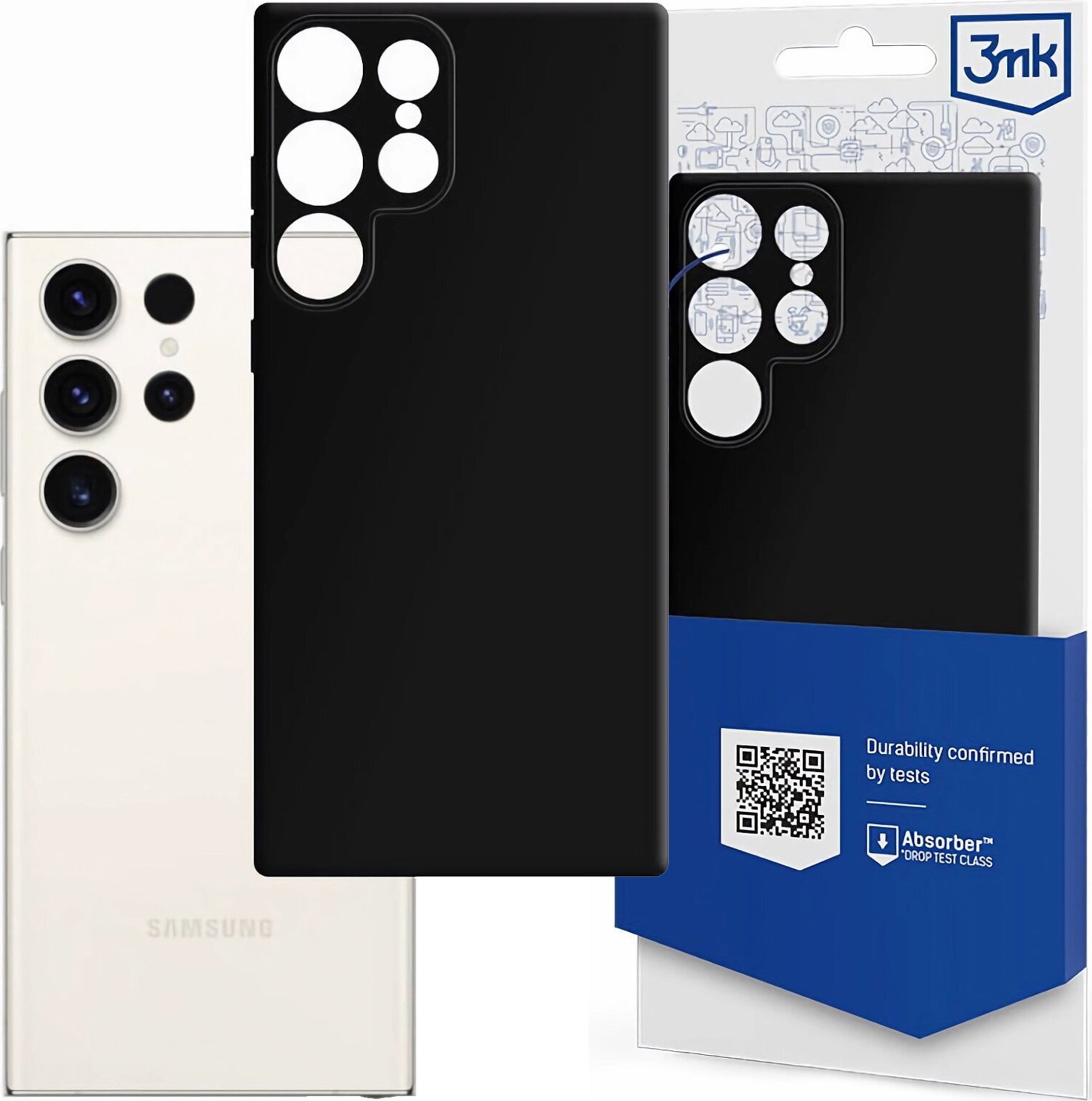 3MK Etui do Samsung Galaxy S24 Ultra 3mk Matt Case obudowa pokrowiec Czarne matowe plecki