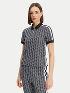 Koszulki i topy damskie - Lacoste Polo DF3364 Granatowy Slim Fit - miniaturka - grafika 1