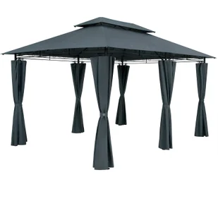 Pawilon Ogrodowy Topas Antracyt 3x4m Ochrona UV 50+ - Pawilony ogrodowe - miniaturka - grafika 1