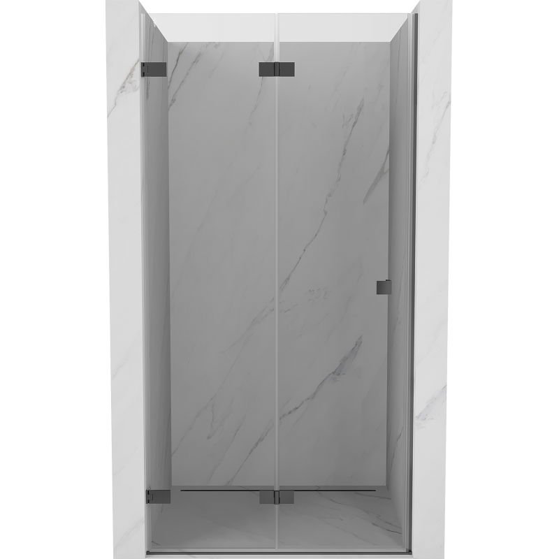 Mexen Lunar-F drzwi prysznicowe składane lewe 70 cm, transparent, gun metal - 836-070-000-95-00-L