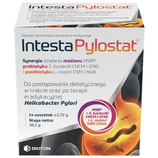 Intesta Pylostat, 2,72 g x 14 saszetek - Układ pokarmowy - miniaturka - grafika 1