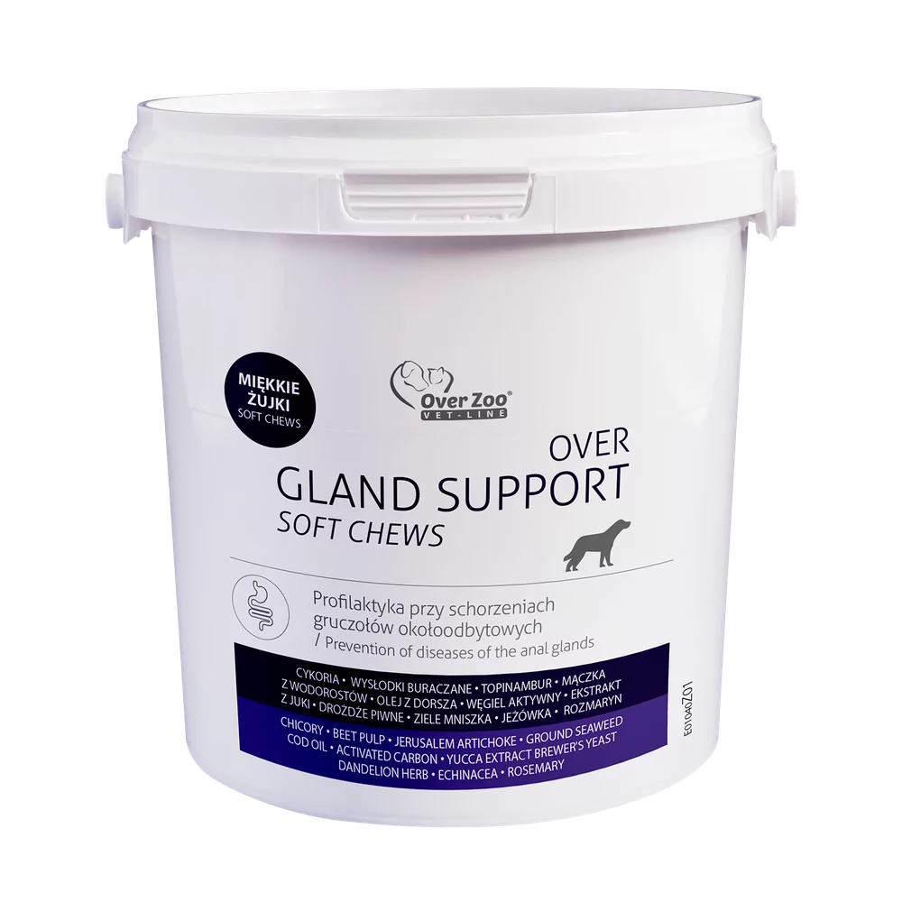 OVER Gland Support soft chews - na gruczoły około odbytowe -  90 żujek