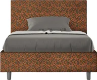 Łóżka - Łóżko tapicerowane bez podstawy 120x210 z tkaniną Adele w kolorze pomarańczowym, Epoch 04 - miniaturka - grafika 1