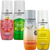 Syropy i koncentraty owocowe - 4x Syrop SodaStream Cytryna Limonka 440ml + Lemon Zero 440ml + Pink Grejpfruit Zero 440ml + Pomarańcza Mango zero cukru 440 ML - miniaturka - grafika 1