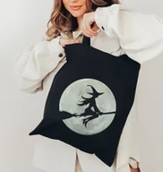 Torby i wózki na zakupy - czarna torba EKO z nadrukiem - miniaturka - grafika 1