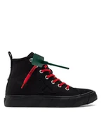 Trampki męskie - Off-White Trampki Mid Top Vulcanized Canvas IA119S22LEA0011010 Czarny - miniaturka - grafika 1