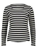 Koszulki i topy damskie - Pepe Jeans Koszulka w kolorze czarno-białym - miniaturka - grafika 1