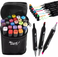 Przybory szkolne - MARKERY DWUSTRONNE W TORBIE 24 SZTUKI - miniaturka - grafika 1