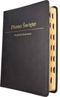 Religia i religioznawstwo - Biblia Stare i Nowe Przymierze Przekład dosłowny EIB wyd.IV średnia A5 ekoskóra złoto index burgund - miniaturka - grafika 1