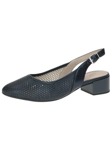 Caprice Damskie czółenka 9-29602-44, granatowe perlato, 42 EU szerokie, Navy Perlato, 42 EU Weit