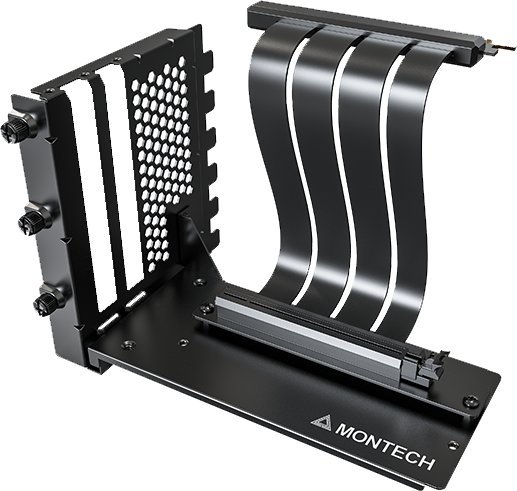 Vertikales GPU Mounting Kit, PCIe 4.0 Riser-Kabelschwarz, 20cm