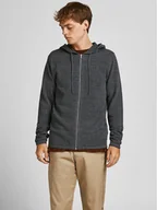 Swetry męskie - Jack&Jones Kardigan Ehill 12190154 Szary Regular Fit - miniaturka - grafika 1