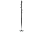 Wieszaki i stojaki - Beliani Wieszak srebrny - na ubrania - stojący - stojak - ALLEN - miniaturka - grafika 1