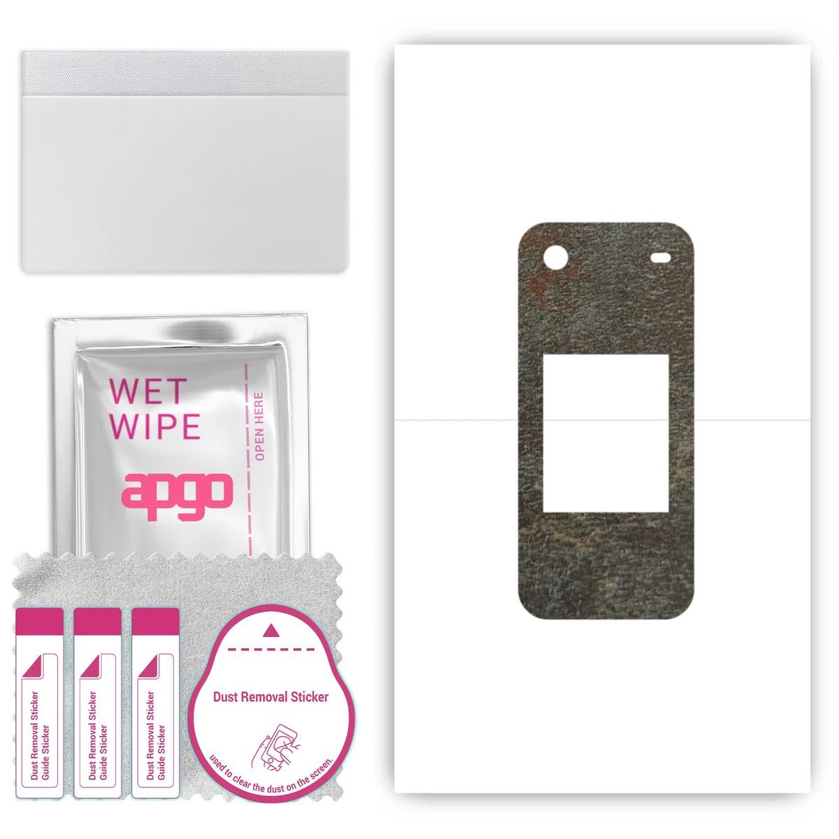 Folia naklejka skórka strukturalna na TYŁ do Nokia 2780 Flip - Kamień Księżycowy - apgo SKINS