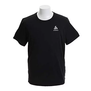 Koszulki męskie - Odlo męski T-shirt S/S okrągły dekolt ceramiczny element T-shirt Czarny S 312652-15000-S - grafika 1
