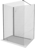 Ścianki i drzwi prysznicowe - Mexen Kioto ścianka prysznicowa Walk-in 100 x 75 cm, transparent, czarna - 800-100-212-70-00-075 - miniaturka - grafika 1