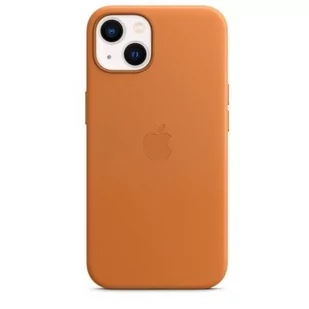 Apple Skórzane etui iPhone 13 złocisty brąz - Etui i futerały do telefonów - miniaturka - grafika 1