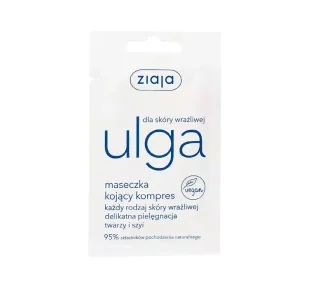 Ziaja ULGA Maseczka do twarzy kojący kompres 7ml - Maseczki do twarzy - miniaturka - grafika 2