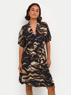 Sukienki - Kaffe Sukienka koszulowa Laila 10508523 Czarny Regular Fit - miniaturka - grafika 1
