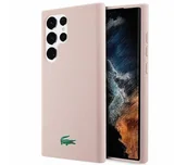 Etui i futerały do telefonów - Lacoste LCHCS23LSLOLP Hardcase Silicone do Samsung Galaxy S23 Ultra Jasnoróżowy - miniaturka - grafika 1