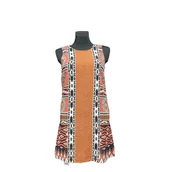 Sukienki - only Sukienka Przed Kolano Bez Rękawów Stylowa Wygodna Pomarańczowa 34 - miniaturka - grafika 1