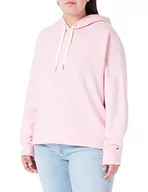 Bluzy damskie - Tommy Hilfiger Damska bluza z kapturem CRV REG Frosted Corp, pastelowy różowy, 54, Pastelowy róż - miniaturka - grafika 1