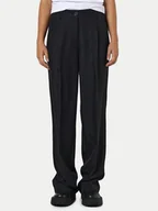 Spodnie sportowe damskie - Noisy May Spodnie materiałowe Debbie 27029240 Czarny Regular Fit - miniaturka - grafika 1