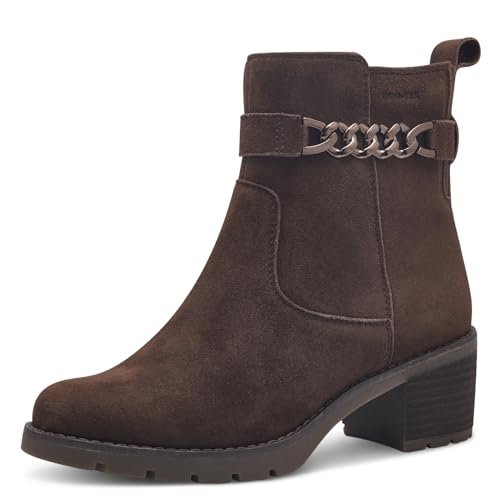 Tamaris Comfort damskie eleganckie botki EasyStretch i Duo-Tex, Mocca Suede, 37 EU, Mocca Suede, 37 EU