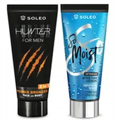 Balsamy i kremy do opalania - SOLEO HUNTER 150ml BRONZER DLA MĘŻCZYZN + BALSAM PO OPALANIU 150ml - miniaturka - grafika 1